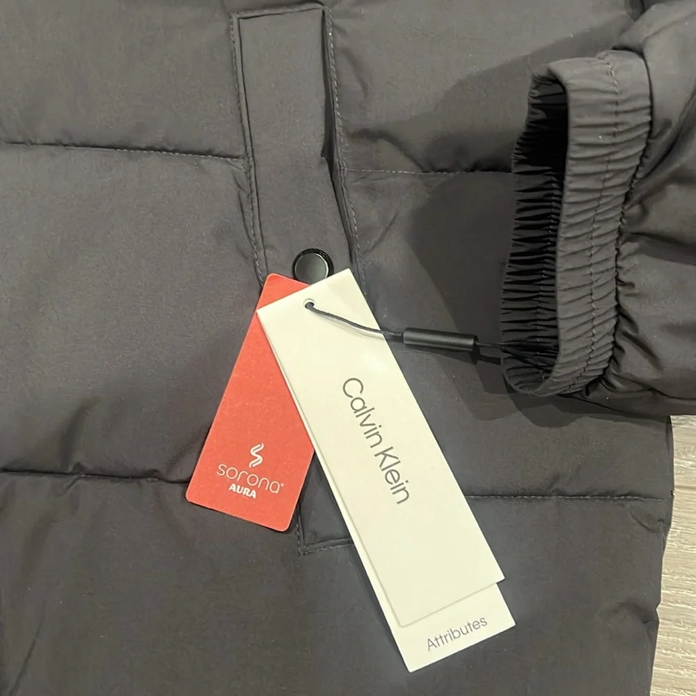 Calvin Klein Men's Dark Gray Puffer Jacket